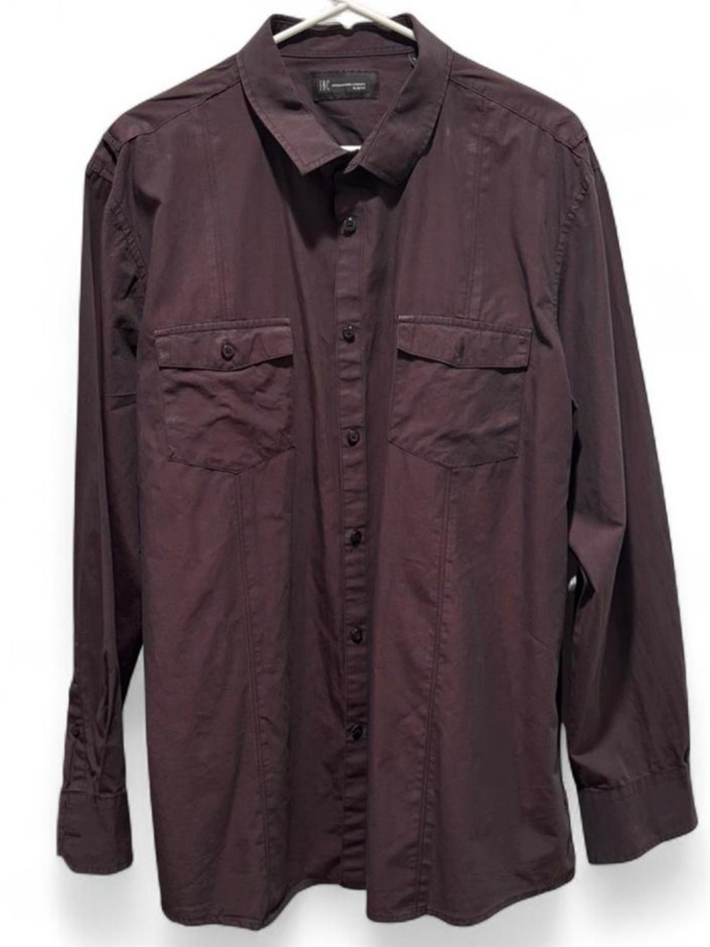 INC International Concepts Slim Fit Shirt in Plum Color